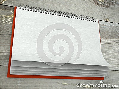 Paper texture in blank wall calendar Stock Photo