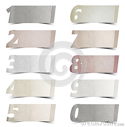 Paper Texture With Number Alphabet Letters Royalty-Free Stock Image