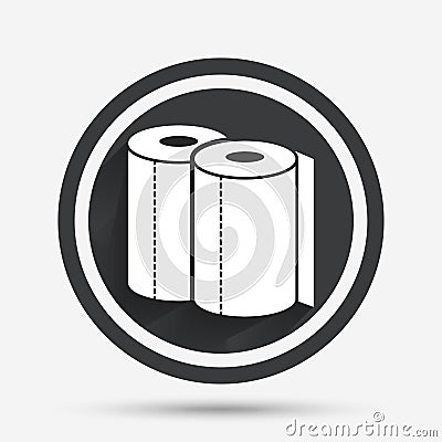 Paper towels sign icon. Kitchen roll symbol. Vector Illustration