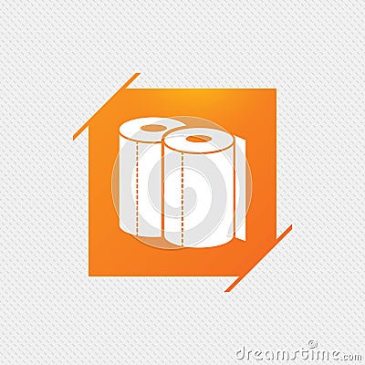 Paper towels sign icon. Kitchen roll symbol. Stock Photo