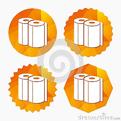 Paper towels sign icon. Kitchen roll symbol. Vector Illustration