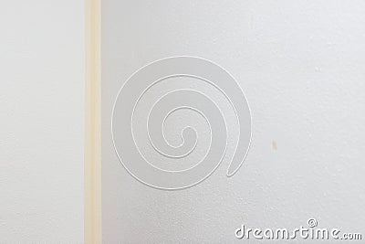 Paper wall painters tape to protect during painting the walls in home, tools for home renovation and repair Stock Photo