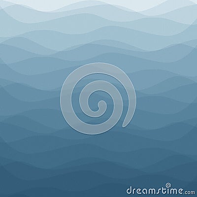 Blue gradient waves textured paper background Stock Photo