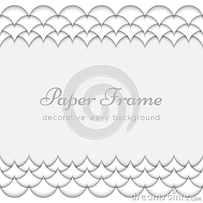 Paper waves Vector Illustration