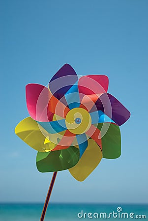 Paper Windmill Stock Photo