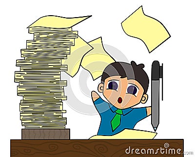 Paper work Stock Photo