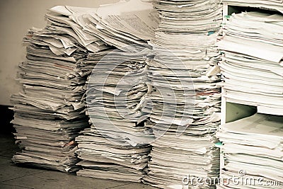 Paper work Stock Photo