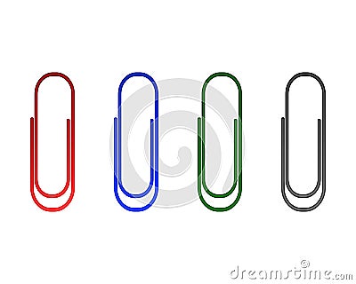 Paperclips Vector Illustration