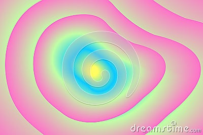 Papercut multi layers 3D color texture vector background. Abstract topography concept design or flowing liquid Vector Illustration