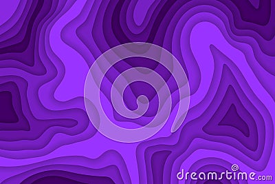 Papercut multi layers 3D color texture vector background. Vector Illustration