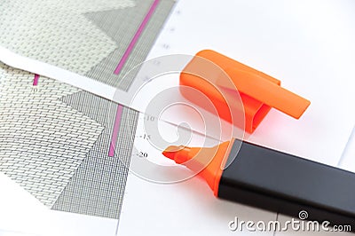 Papers of Geological section Stock Photo