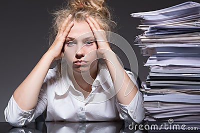 Paperwork in the office Stock Photo