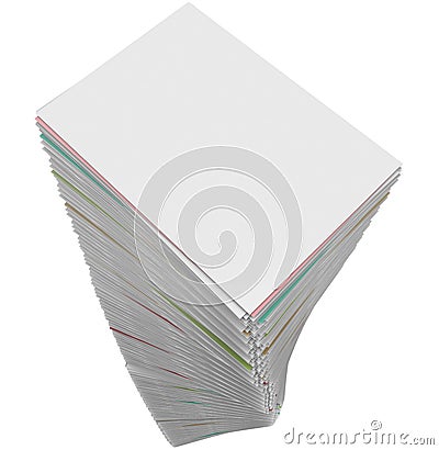 Paperwork Stack Pile Documents Applications Work Task Endless Pr Stock Photo