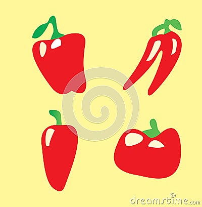 Paprika icon Vector Illustration