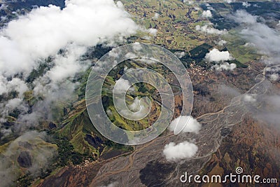 Papua New Guinea Mountain Landscape Stock Photo