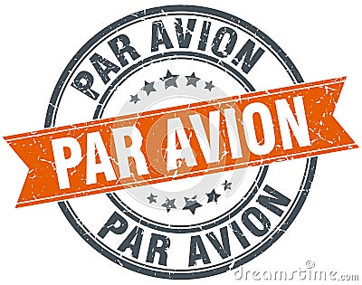 par avion stamp Vector Illustration