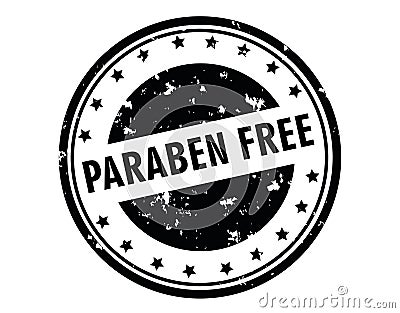 Paraben free stamp Vector Illustration