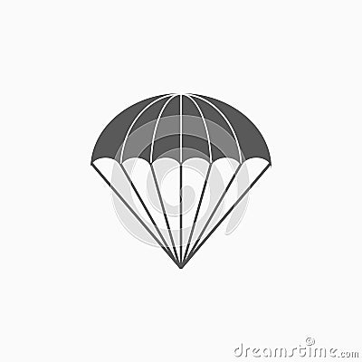 Parachute icon, sport, extreme, parachuting Vector Illustration