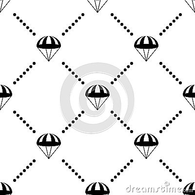 Parachute Vector Seamless Pattern Vector Illustration