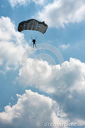 Parachuter Stock Photo