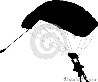 Parachuter Vector Illustration