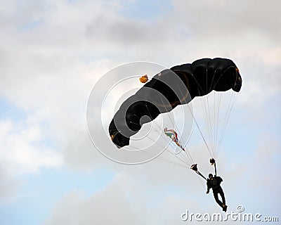 Parachuter Stock Photo