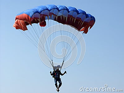 Parachutes Stock Photo