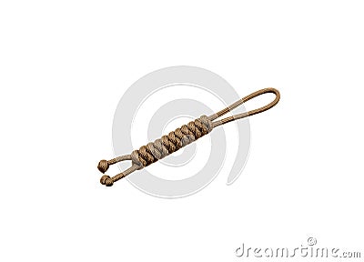 paracord bracelet isolated on white back Stock Photo