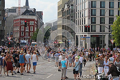 Parade Christopher Street Day Hamburg Editorial Stock Photo