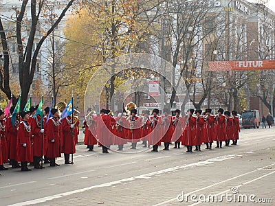 Parade Cossacks Editorial Stock Photo