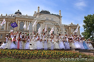 Parade of fiancees Editorial Stock Photo