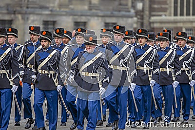 Parade For Halimah Yacob And Mohamed Abdullah Alhabshee And Entourage The Dam Square Amsterdam The Netherlands 21-11-2018 Editorial Stock Photo