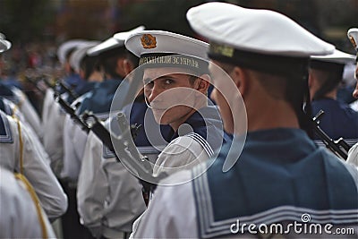 Parade on the Independence Day of Ukraine 2014. Editorial Stock Photo