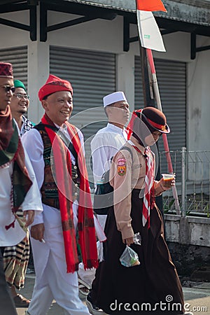 2023 Parade Opening MTQ Cianjur Regency Editorial Stock Photo