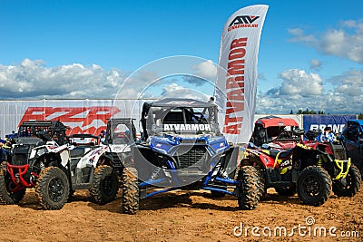 Parade of sports cars before the start of the race Editorial Stock Photo