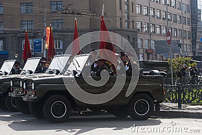 Parade of victory Editorial Stock Photo