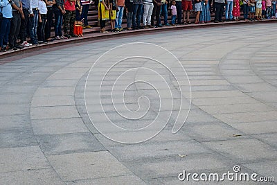 Parade view inside National War Memorial in Delhi india, Parade at War Memorial Delhi Editorial Stock Photo