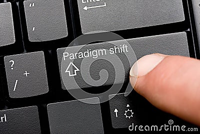 Paradigm shift Stock Photo