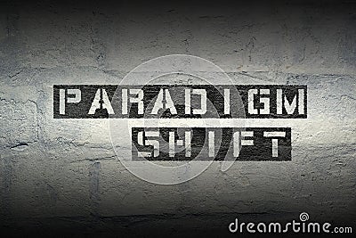 Paradigm shift gr Stock Photo