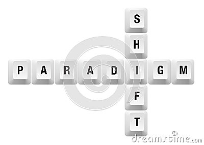 Paradigm shift key Vector Illustration