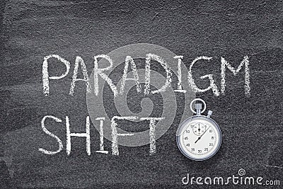 Paradigm shift watch Stock Photo