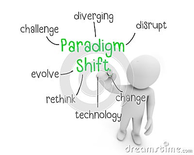 paradigm shift Stock Photo