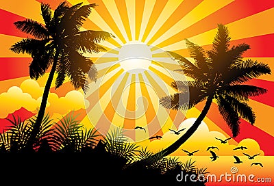 Paradise Vector Illustration