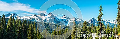 Paradise area at Mount Rainier National Park Stock Photo