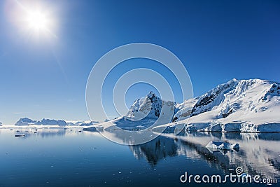 Paradise Bay, Antarctica Stock Photo