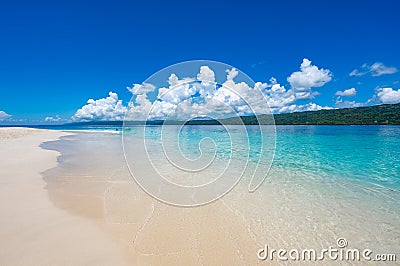 Paradise beach bacardi island Stock Photo