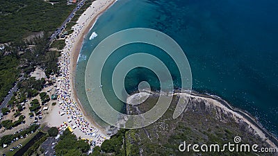 Paradise beach, beautiful beach, wonderful beaches around the world, Grumari beach, Rio de Janeiro, Brazil, South America Brazil Stock Photo