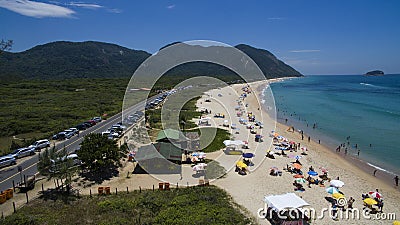 Paradise beach, beautiful beach, wonderful beaches around the world, Grumari beach, Rio de Janeiro, Brazil, South America Brazil Stock Photo