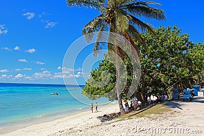 Paradise Beach in Lifou island, New Caledonia, South Pacific Editorial Stock Photo