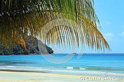 Paradise beach in Malaysia. Stock Photo